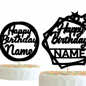 Custom Name Birthday Cake Topper