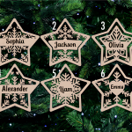 Star Personalized Christmas Ornaments