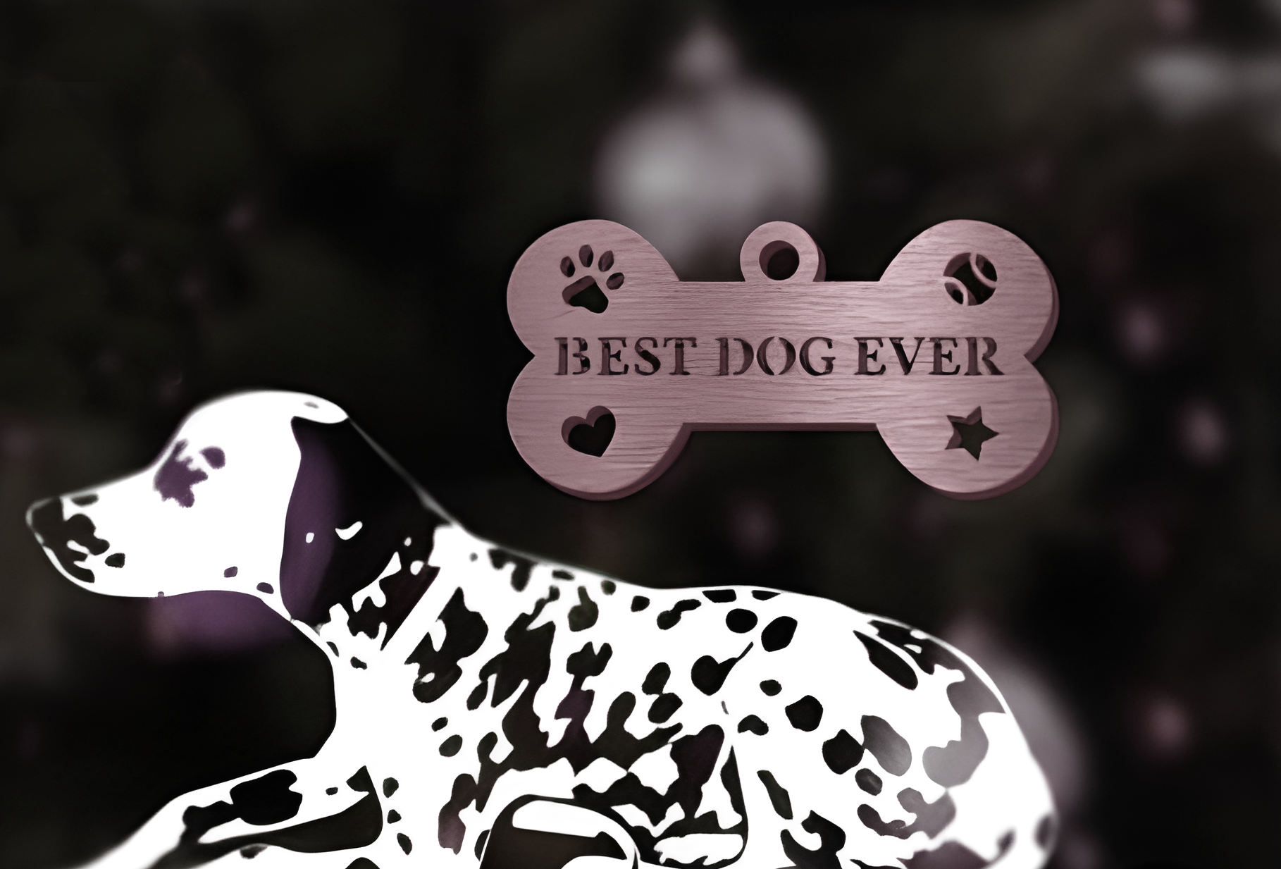 Best Dog Ever Name Plate or Xmas Decor