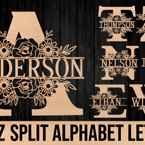 Alphabet Monogram Letter (Wood)