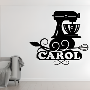 Bakers Name Sign (Black Acrylic Gloss)