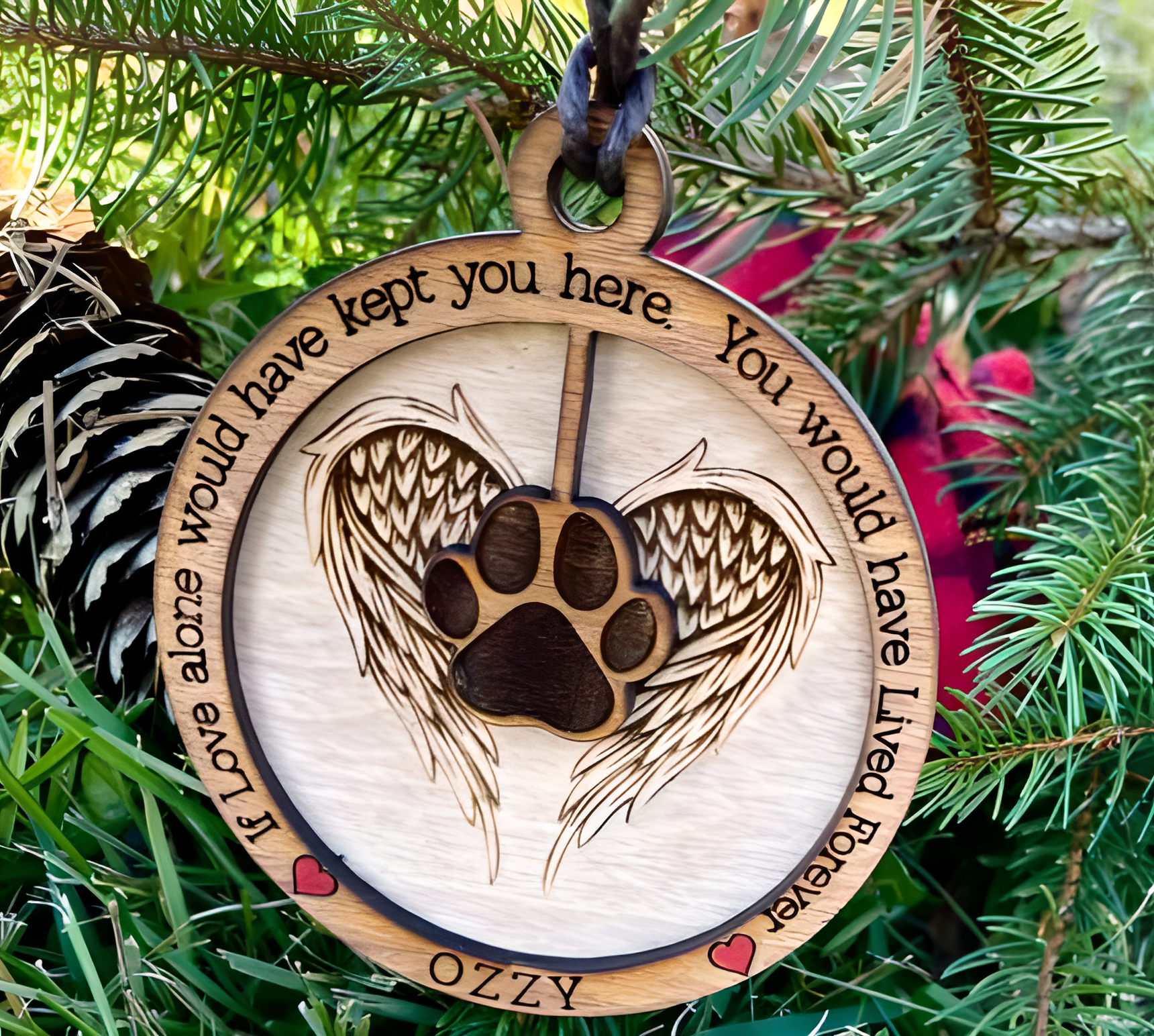 Personalized Dog Memorial Angel Wings - Image 3