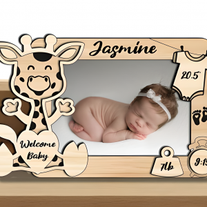Giraffe Baby Picture Frame