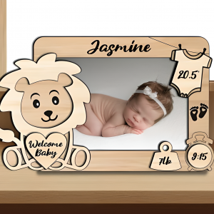 Lion Leo Baby Picture Frame (Newborn)