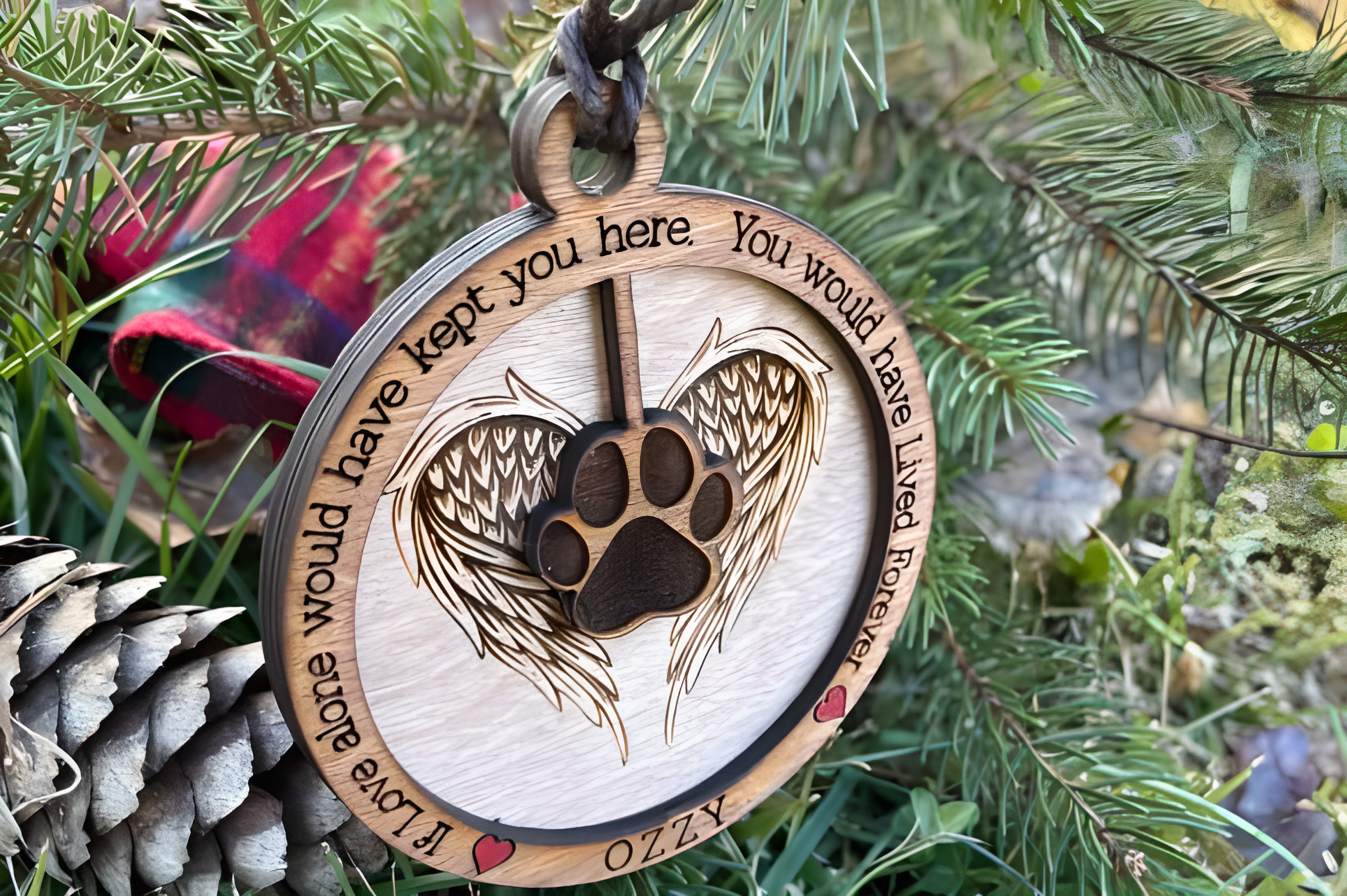 Personalized Dog Memorial Angel Wings