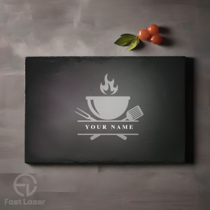 Custom Engraved Slate Cheese Board – 12x8 Inches