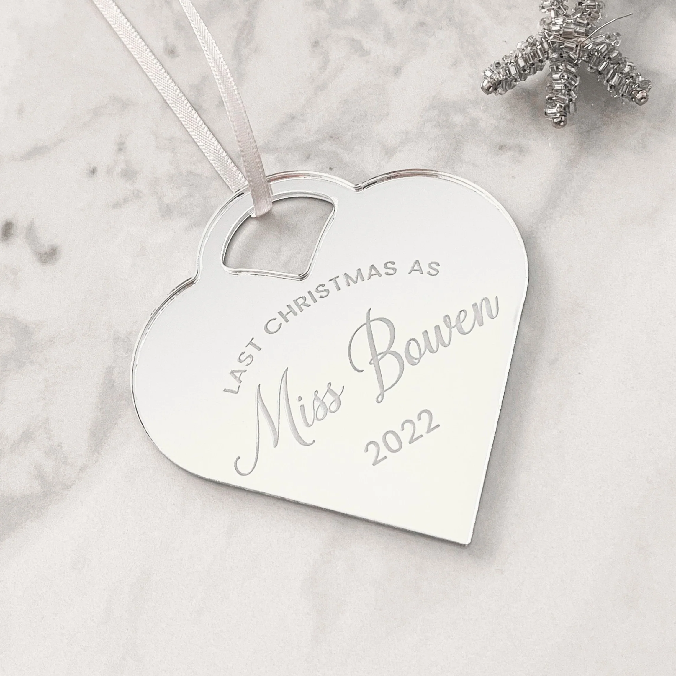 Wedding Countdown Christmas Ornament - Image 5
