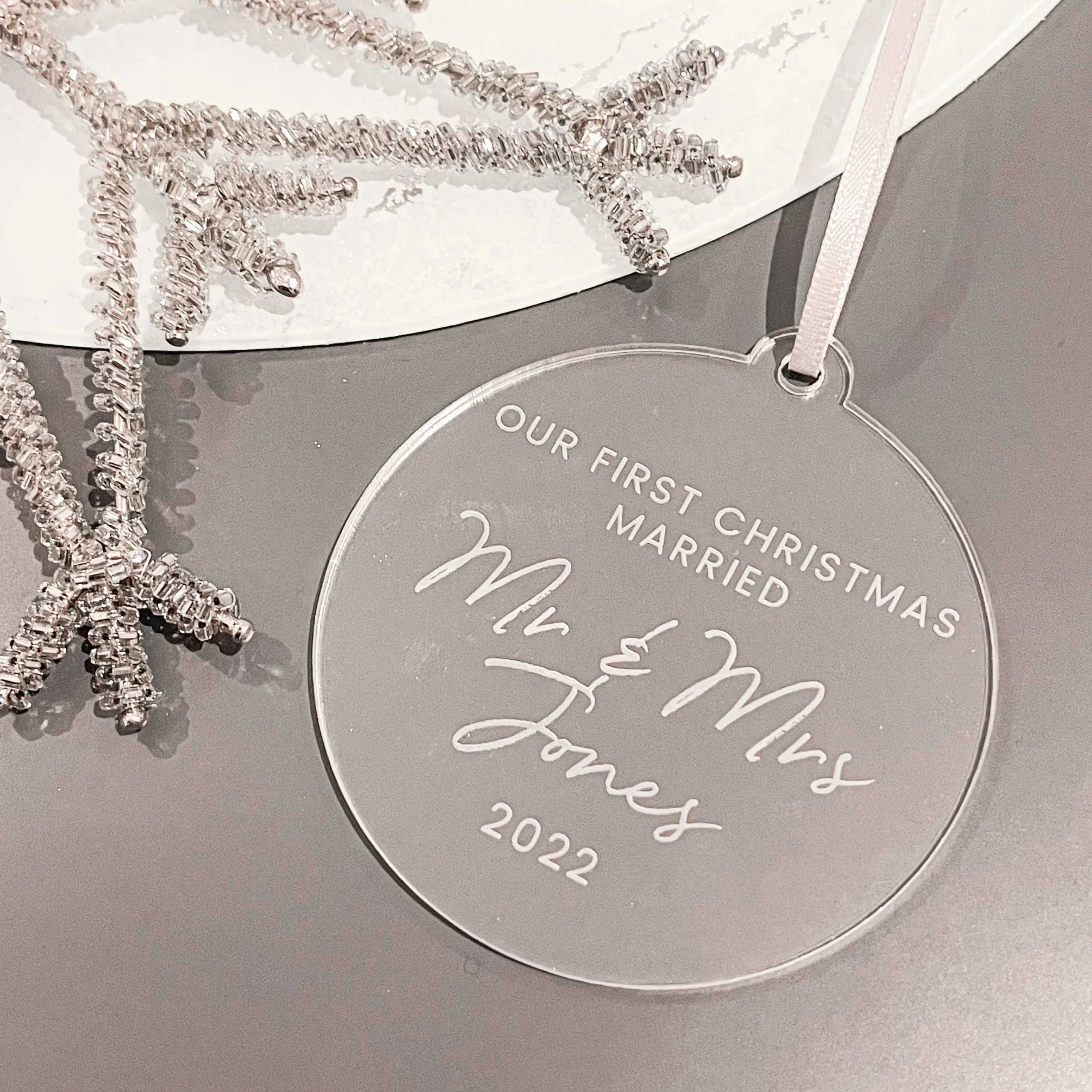 Our First Christmas Married Bauble - Image 6