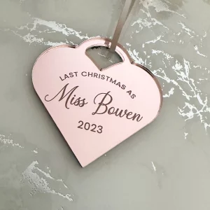 Wedding Countdown Christmas Ornament