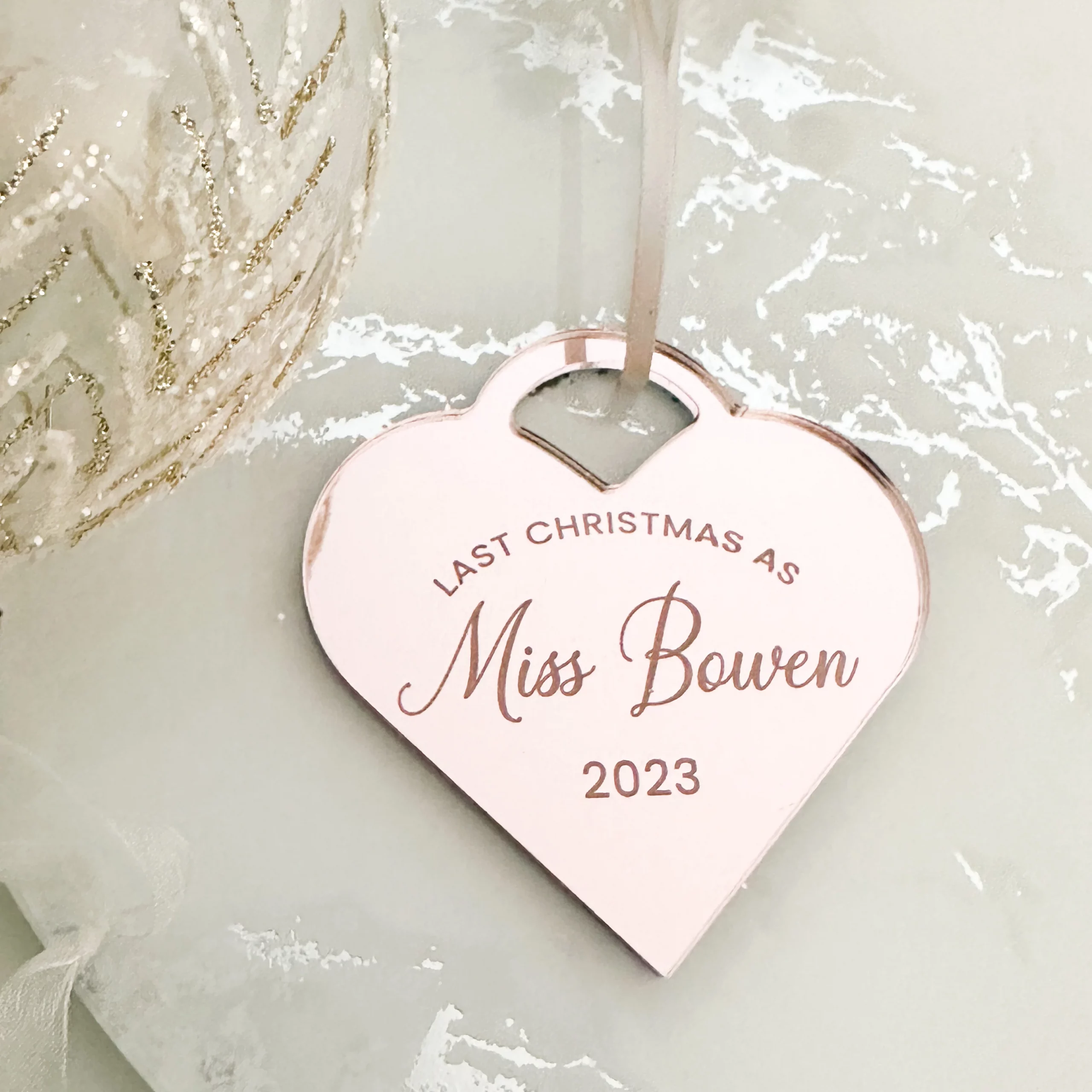 Wedding Countdown Christmas Ornament - Image 4
