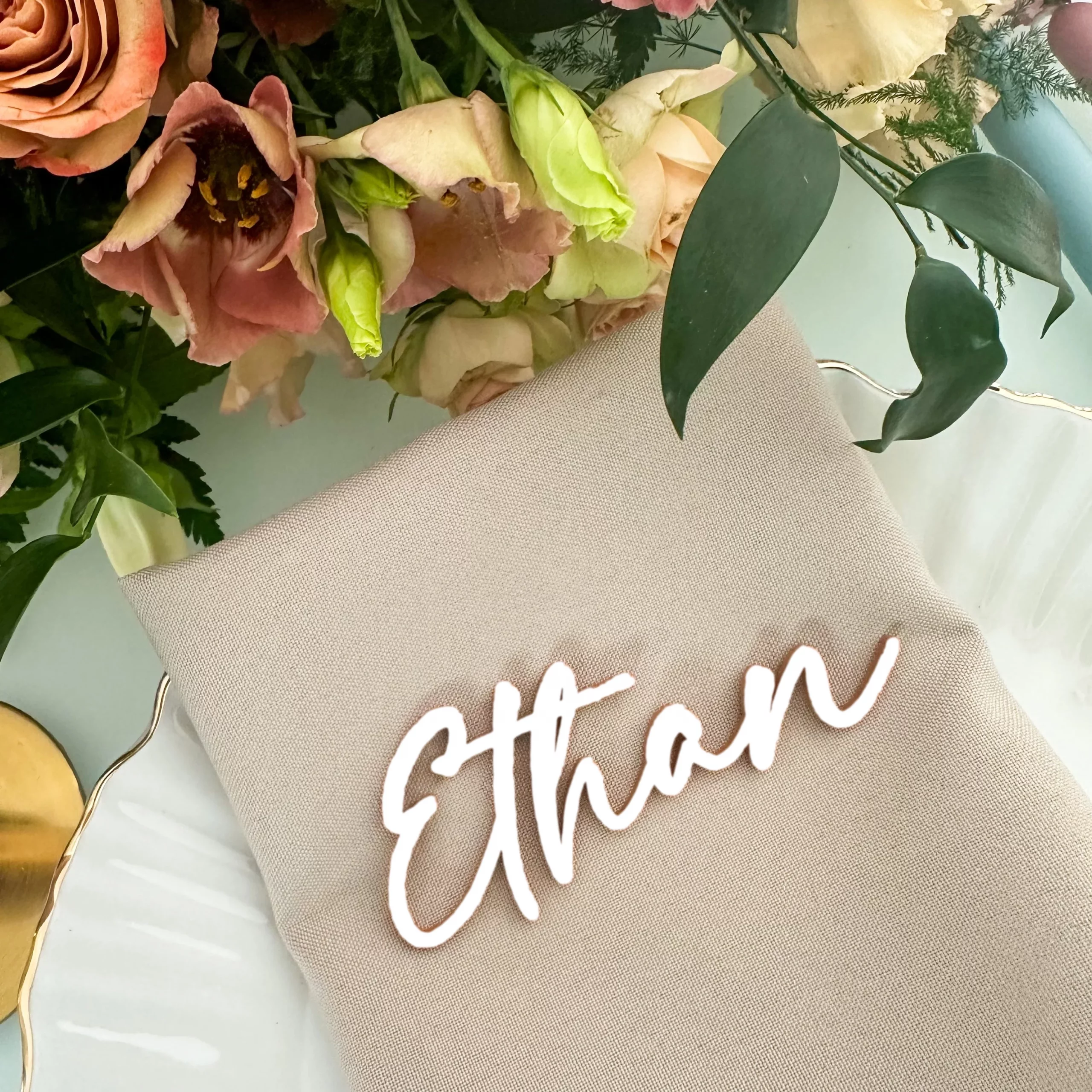 Terracotta Luxury Wedding Place Names - Image 2