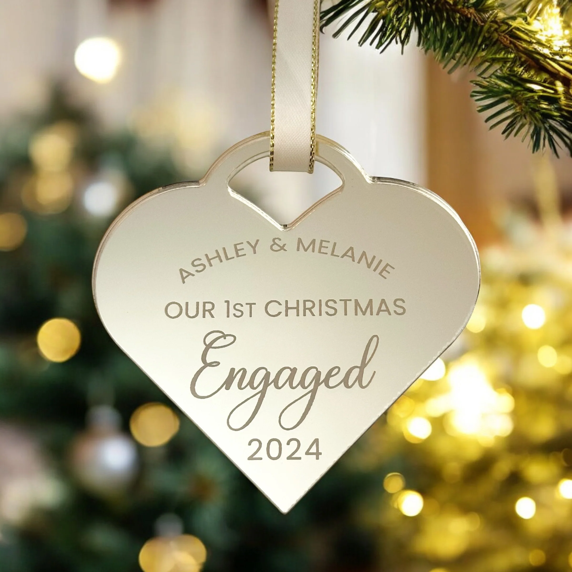 Our 1st Christmas Engaged Couples Bauble - Image 5