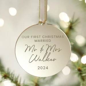 Our First Christmas Married Bauble