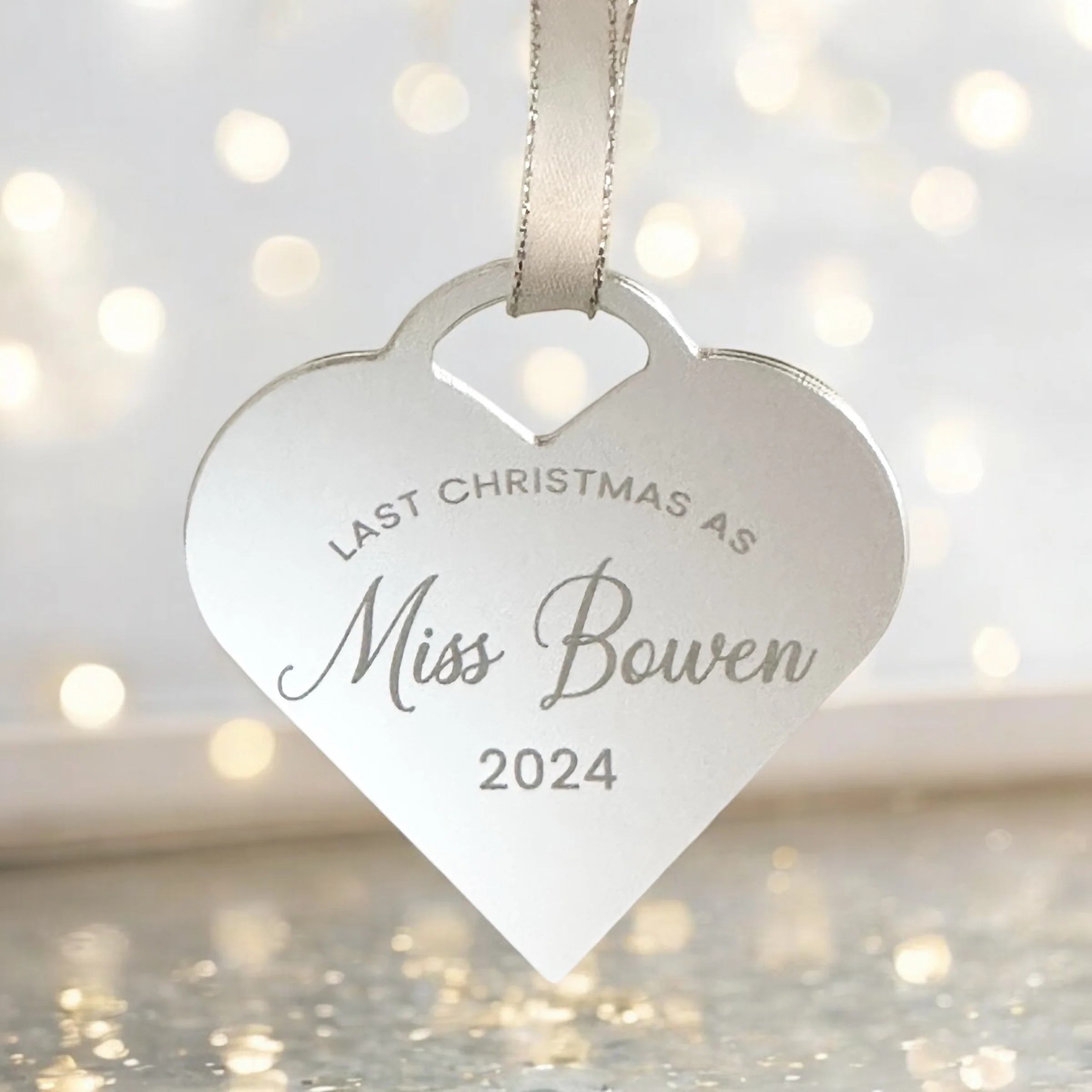 Wedding Countdown Christmas Ornament - Image 3