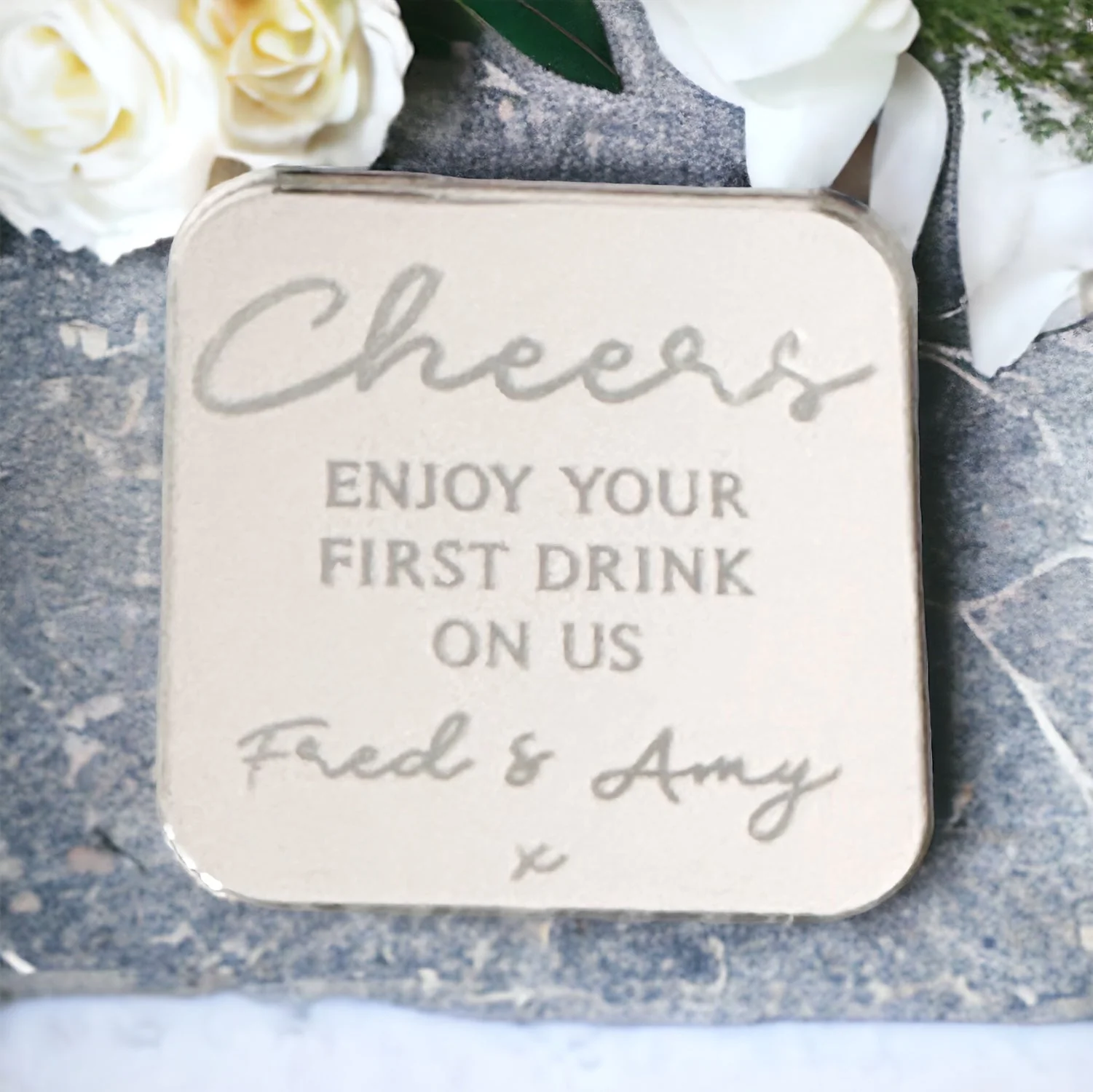 Personalized Wedding Favour Drinks Tokens - Image 4