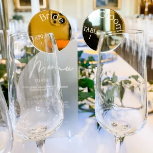 Personalized Drinks Place Charms & Table Numbers