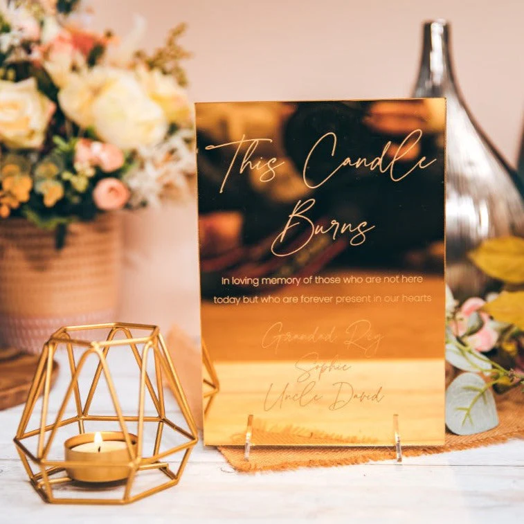 Personalized Remembrance Wedding Sign