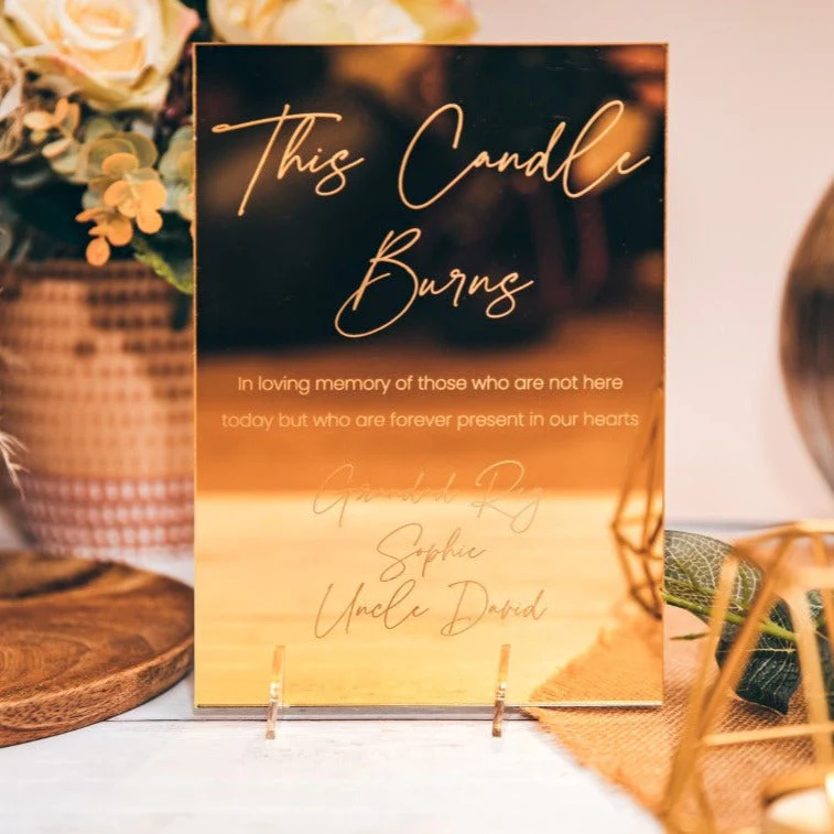 Personalized Remembrance Wedding Sign - Image 3