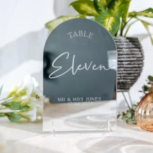 Luxury Dome personalized Table Numbers