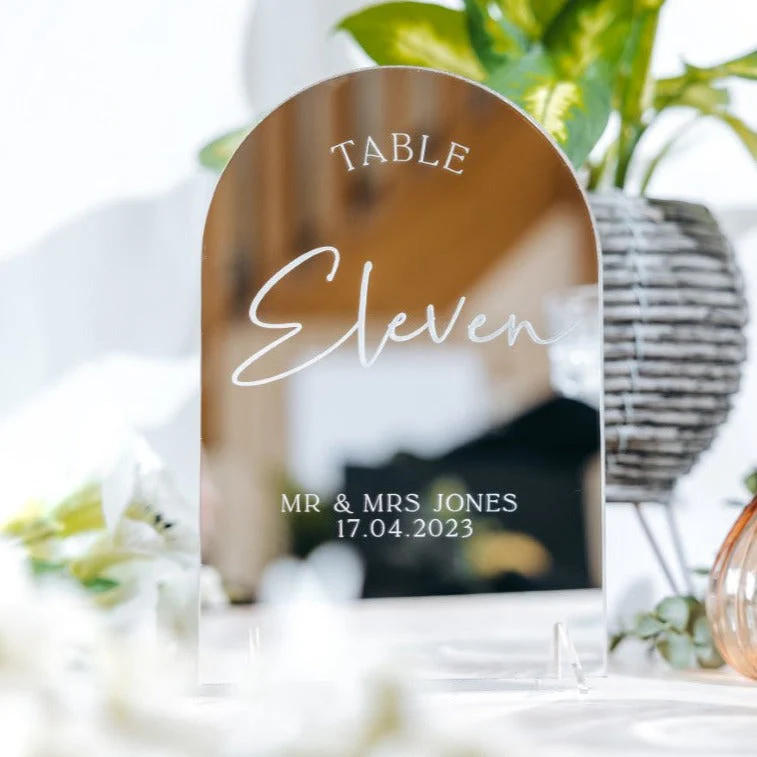 Luxury Dome personalized Table Numbers - Image 2