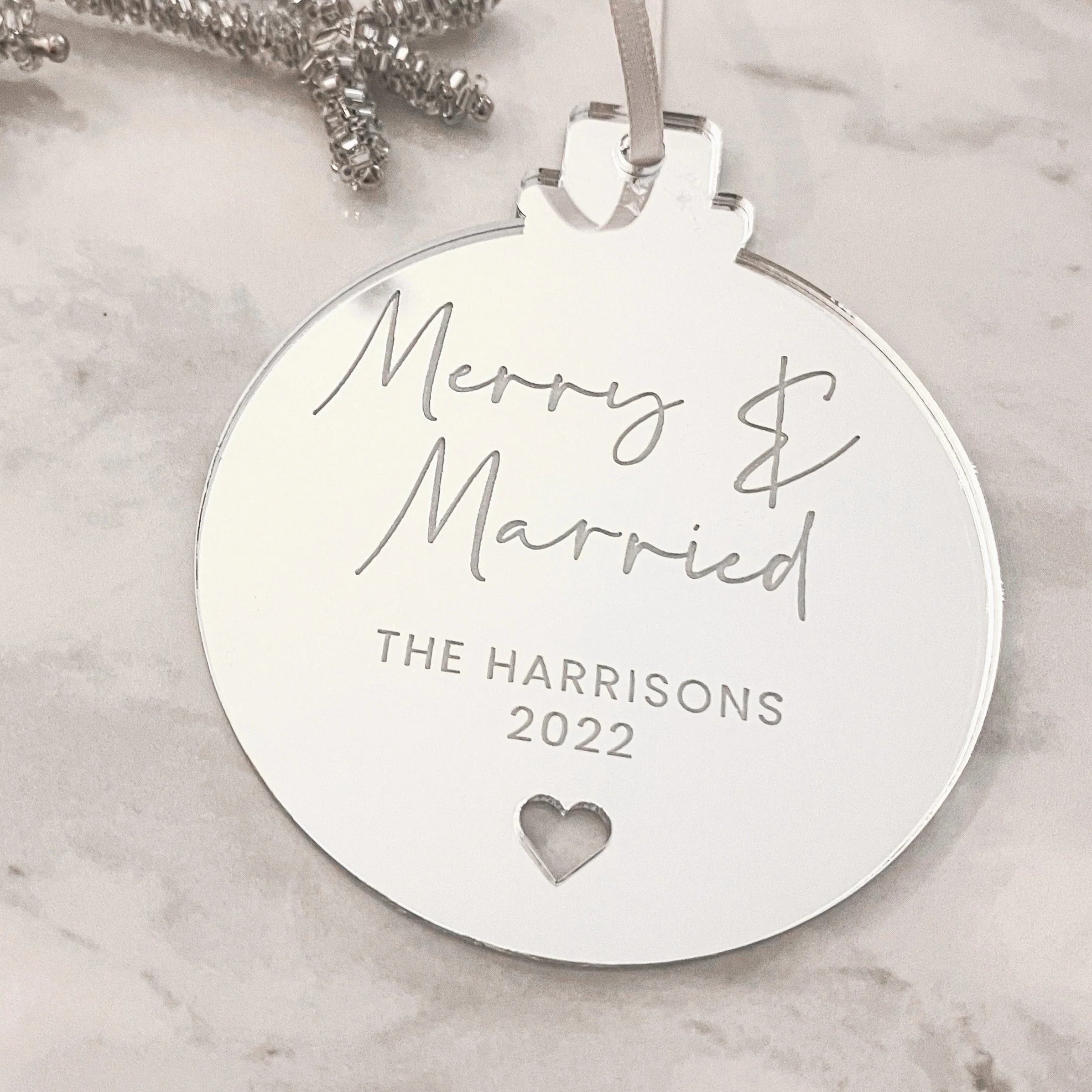 Merry & Married Bauble - Image 2