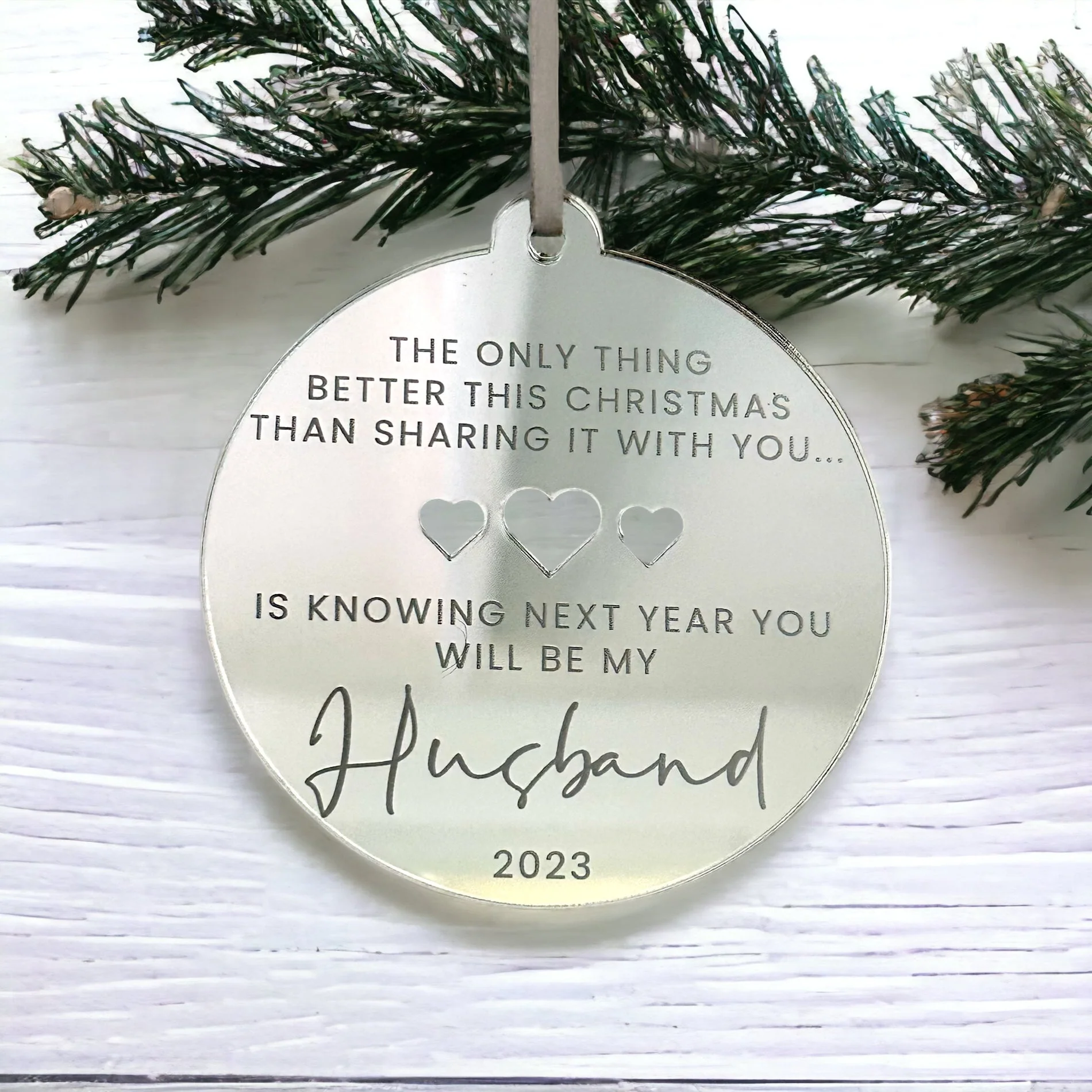 Husband To Be Christmas Tree Decoration