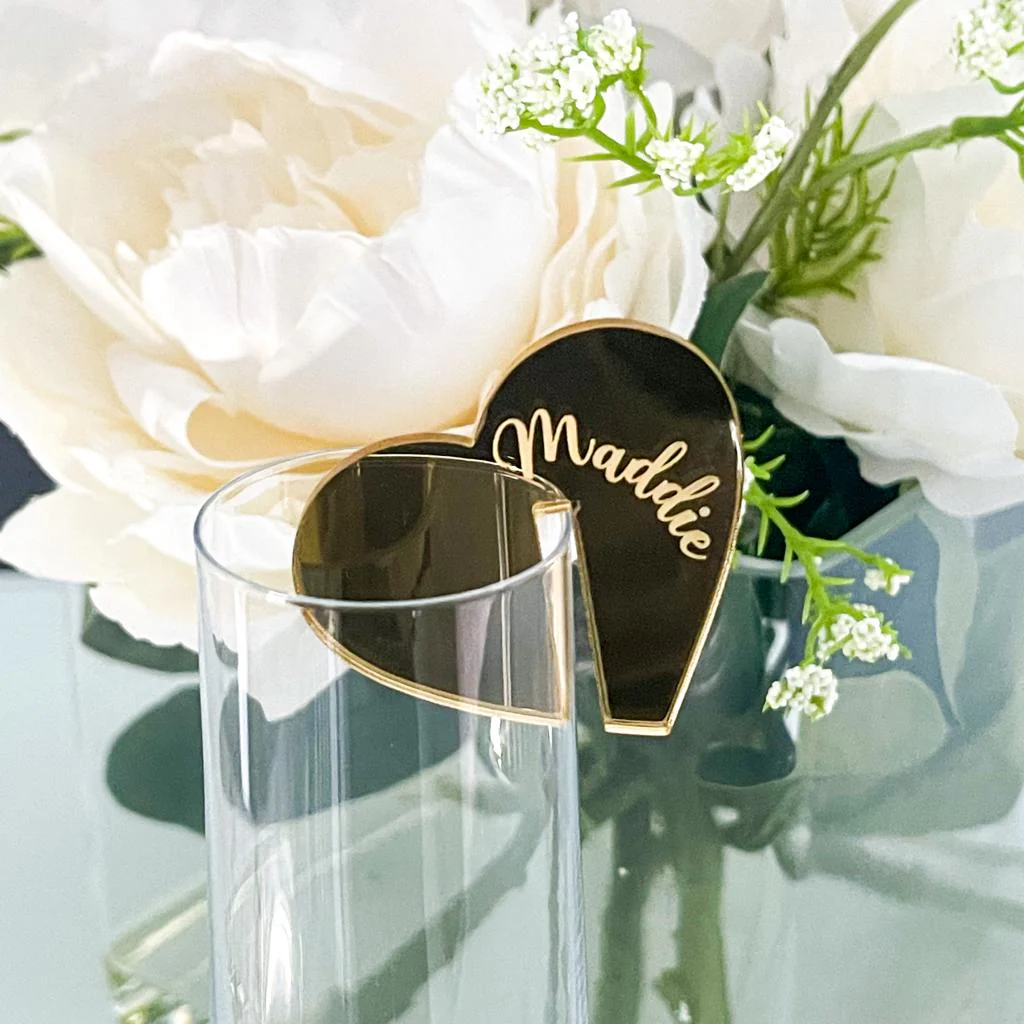 Heart Personalized Cocktail Charms - Image 4