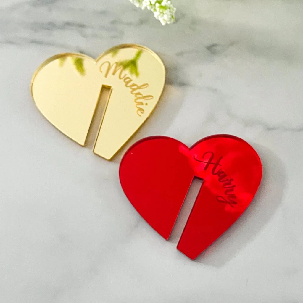 Heart Personalized Cocktail Charms - Image 2