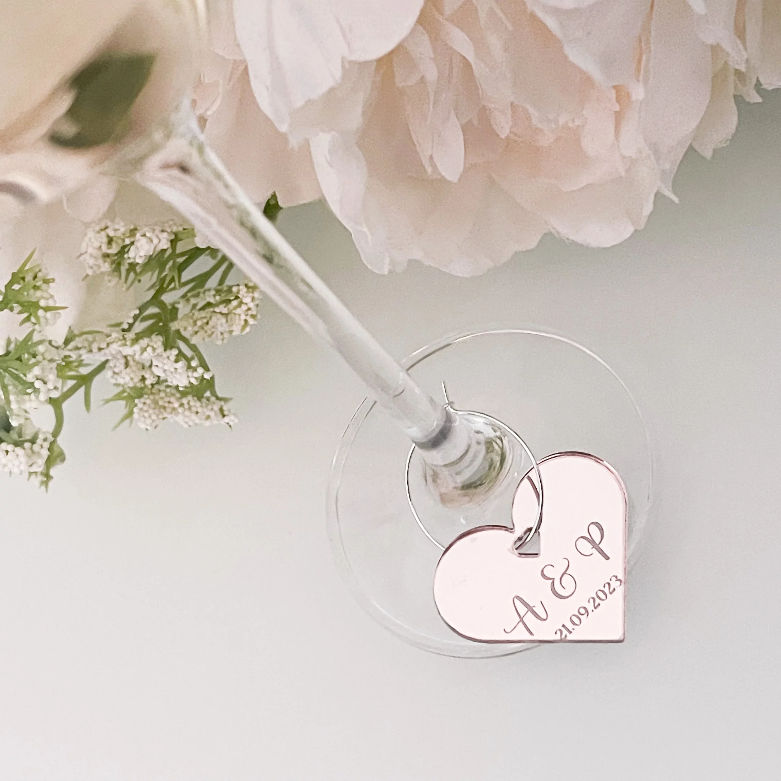 Heart Personalized Drinks Charms - Image 3
