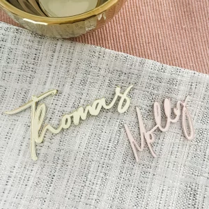 Luxury Cut Out Wedding Name Places