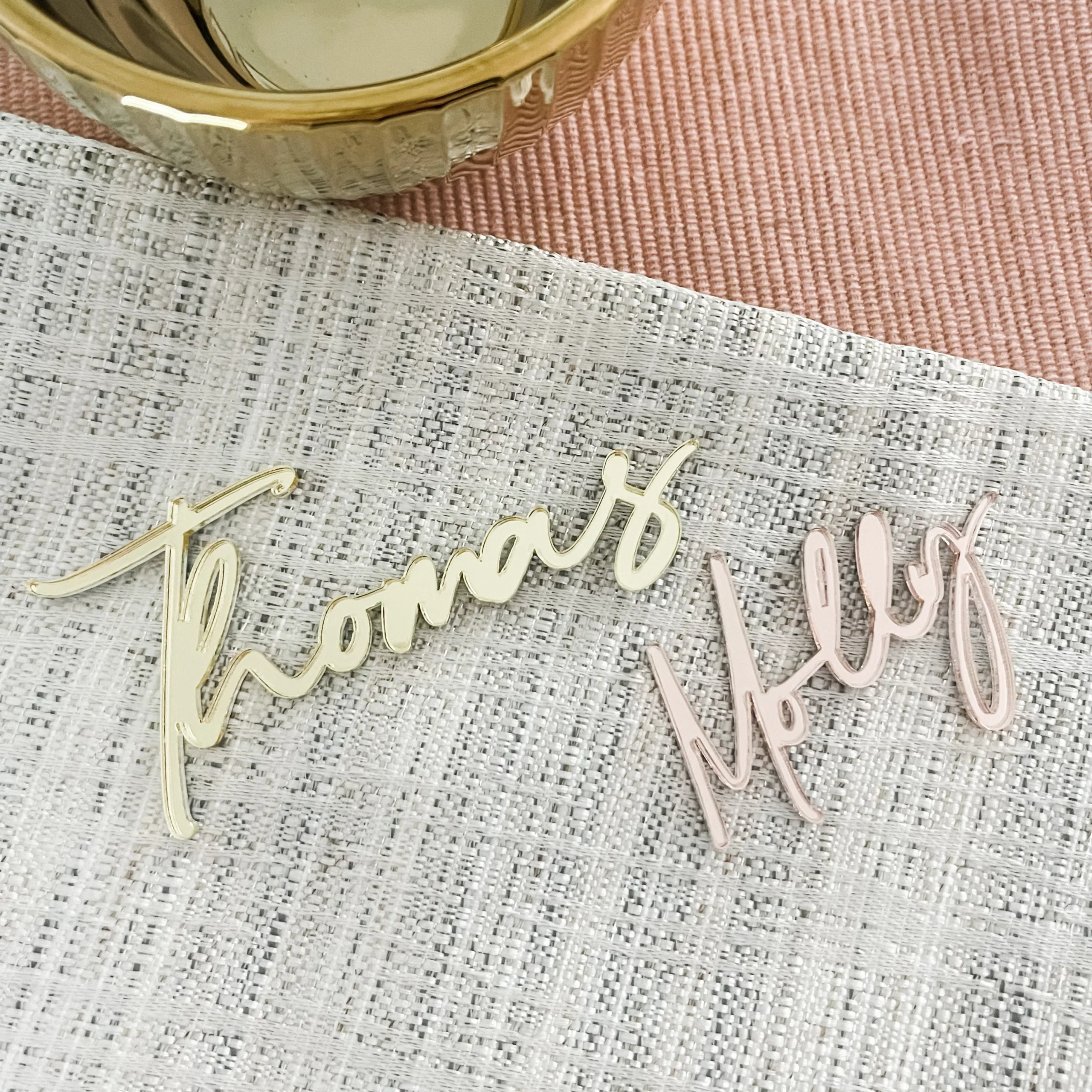 Luxury Cut Out Wedding Name Places