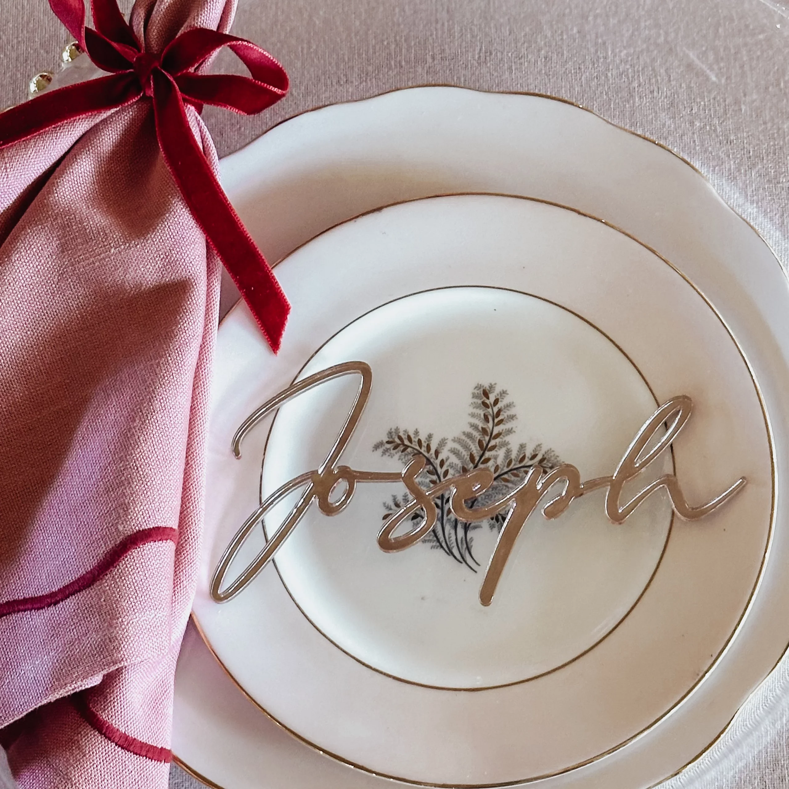 Luxury Cut Out Wedding Name Places - Image 5