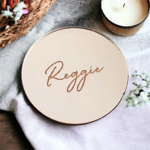 Gold Mirror Circle Name Place - Image 4