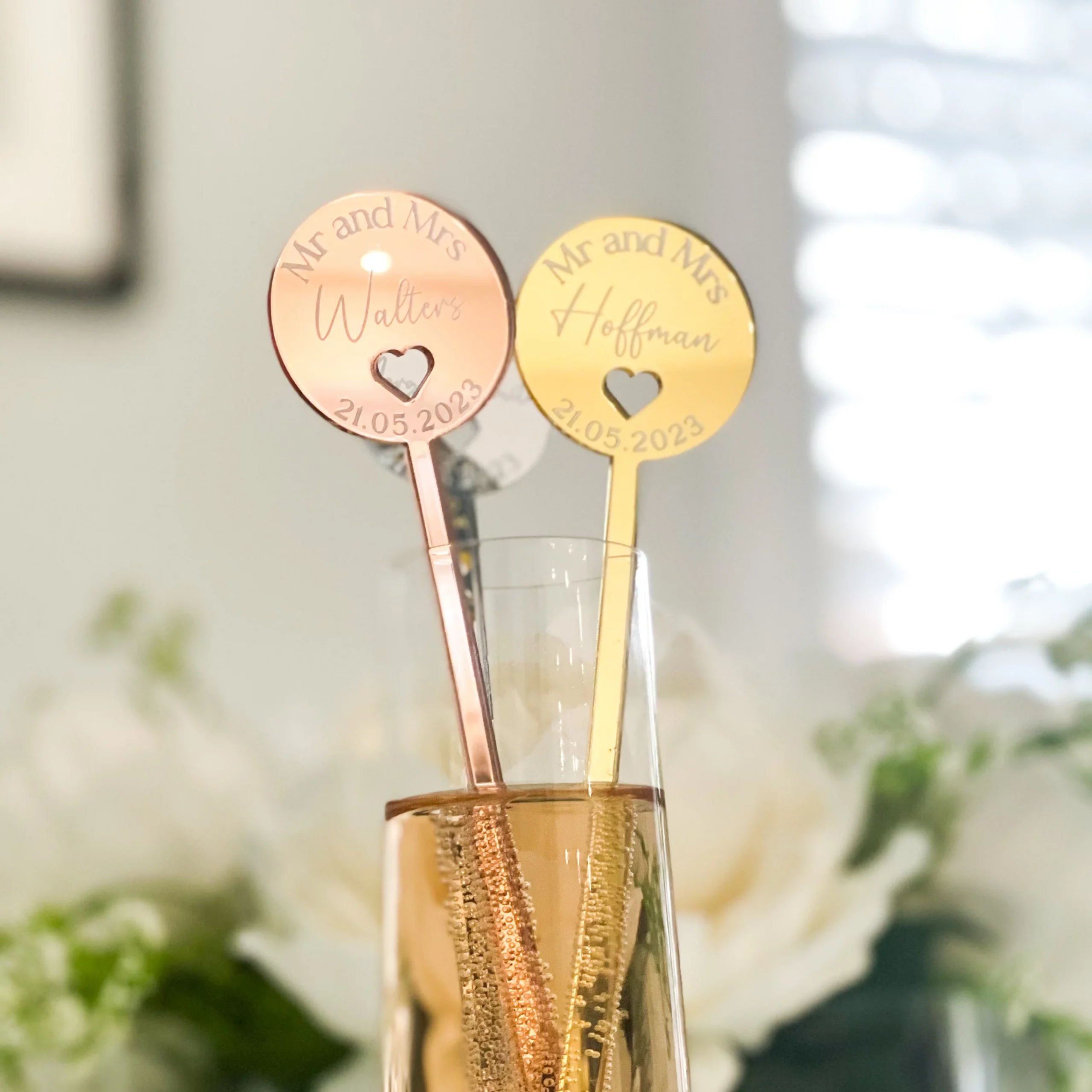 Luxury personalized Wedding Drinks Stirrer - Image 4