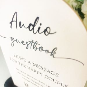 Wedding Audio Memories Guest Book Sign