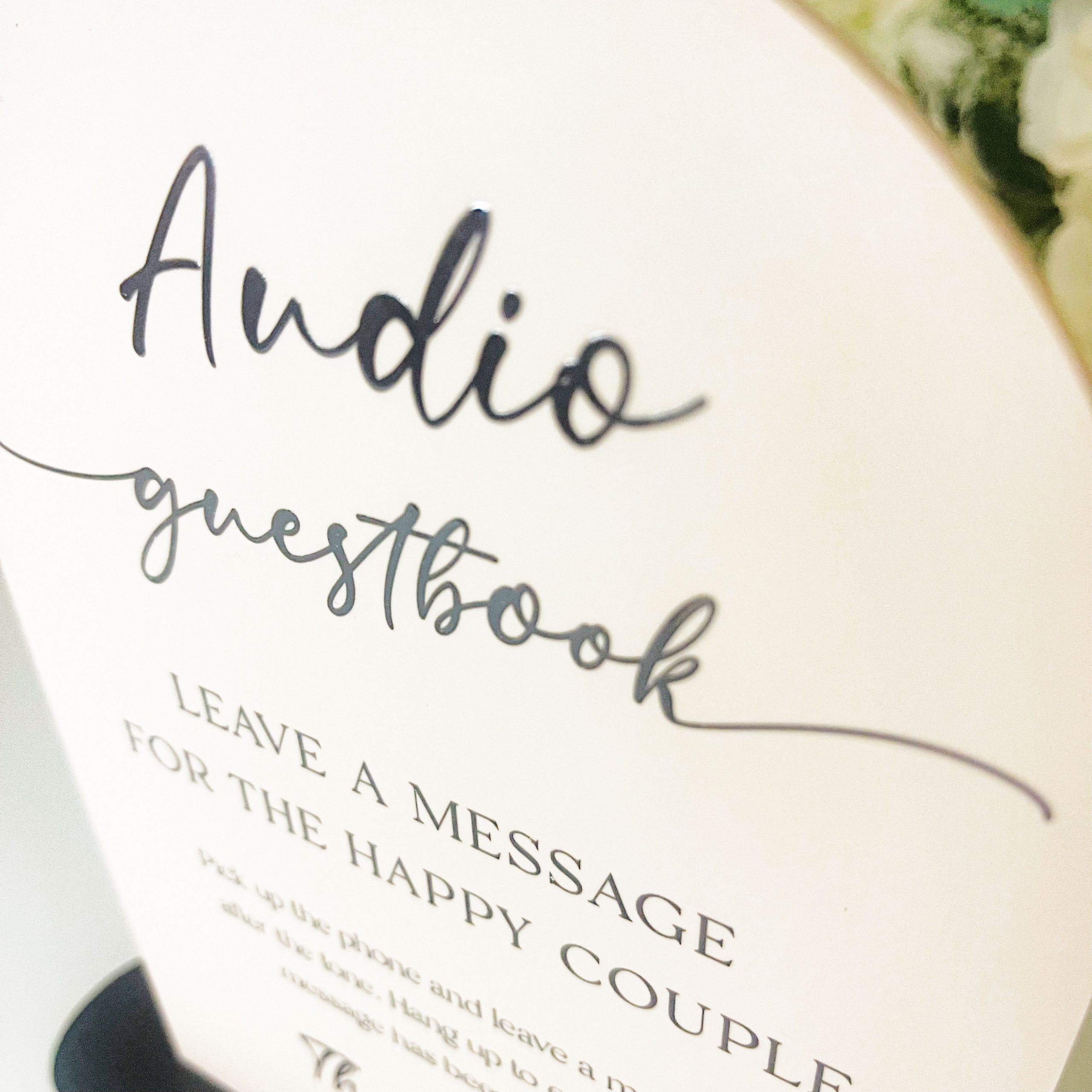 Wedding Audio Memories Guest Book Sign