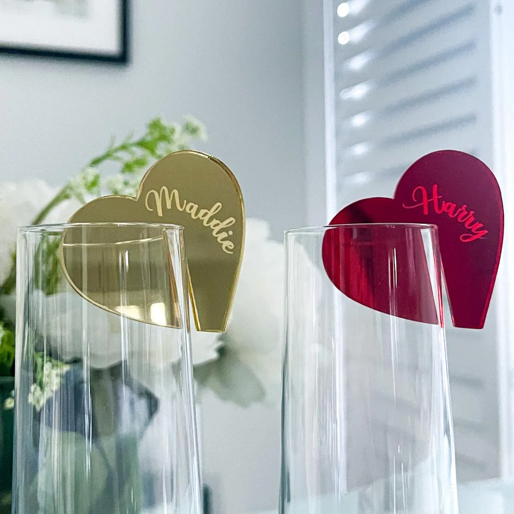 Heart Personalized Drinks Charms Place Names - Image 3