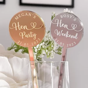 Hen Party Personalized Drinks Stirrers