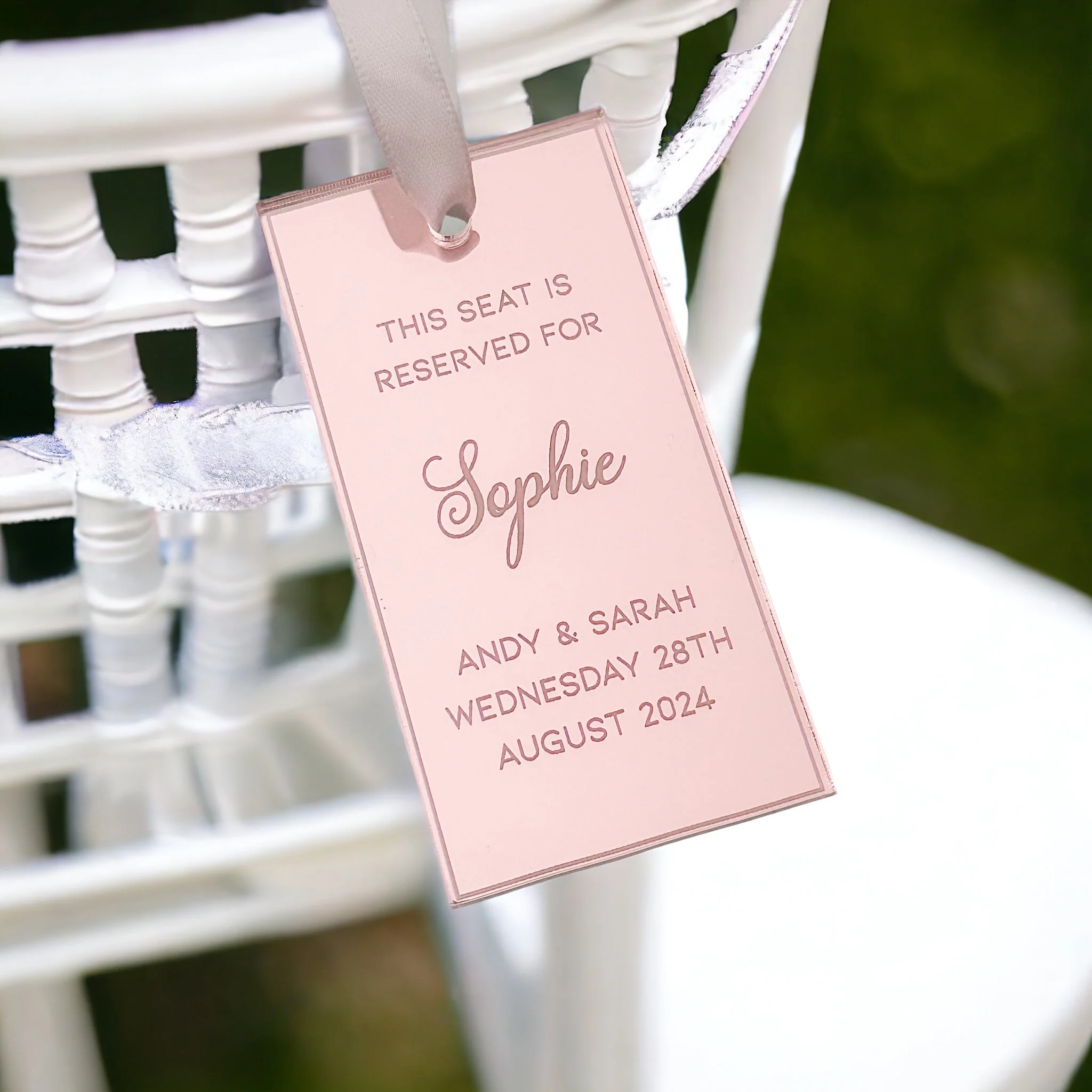 Reserved Seat Wedding Ceremony Signs - Image 2