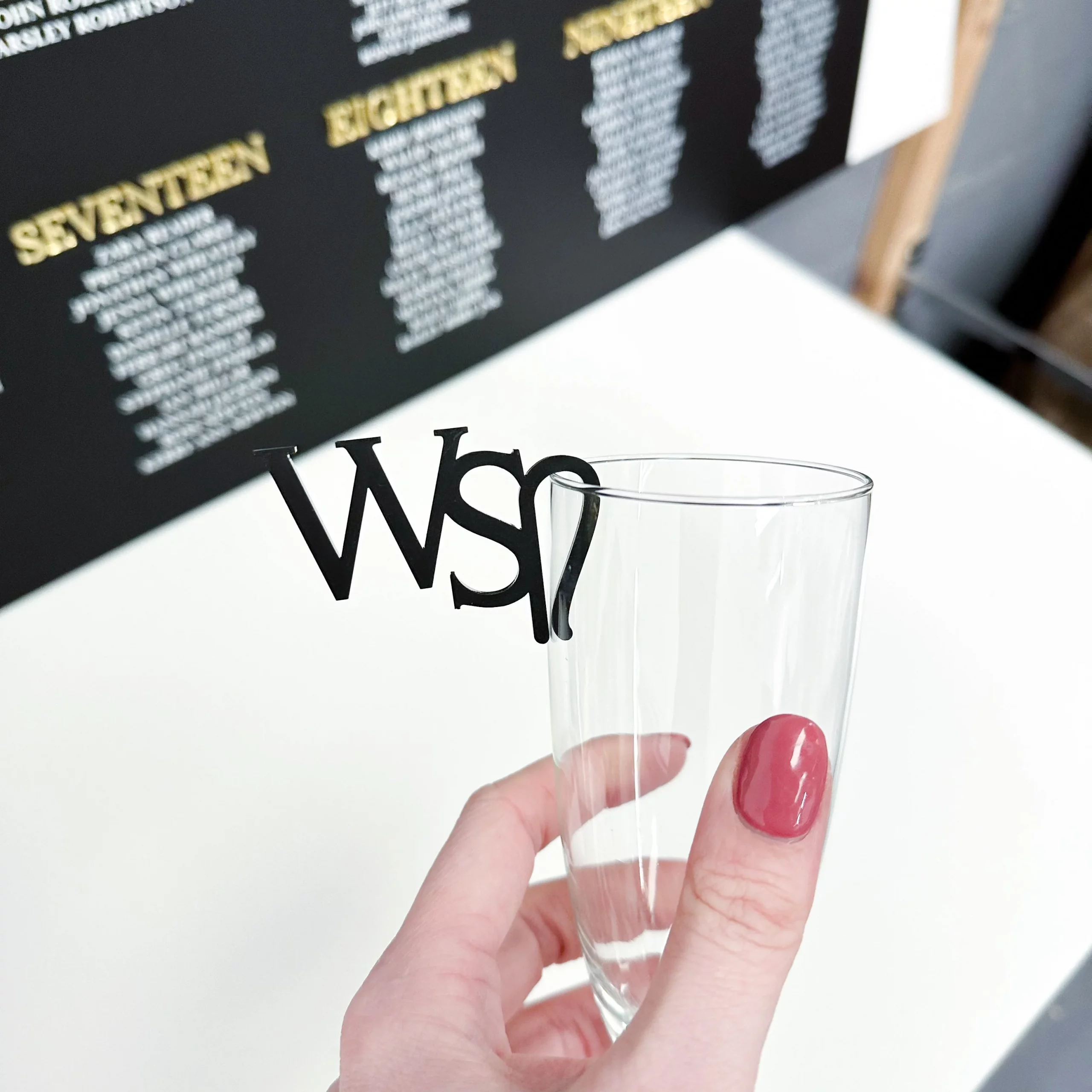 Monogram Personalized Wedding Glass Charms - Image 2