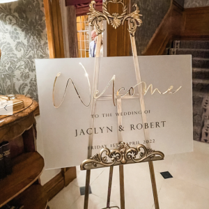 Luxury Wedding Welcome Sign