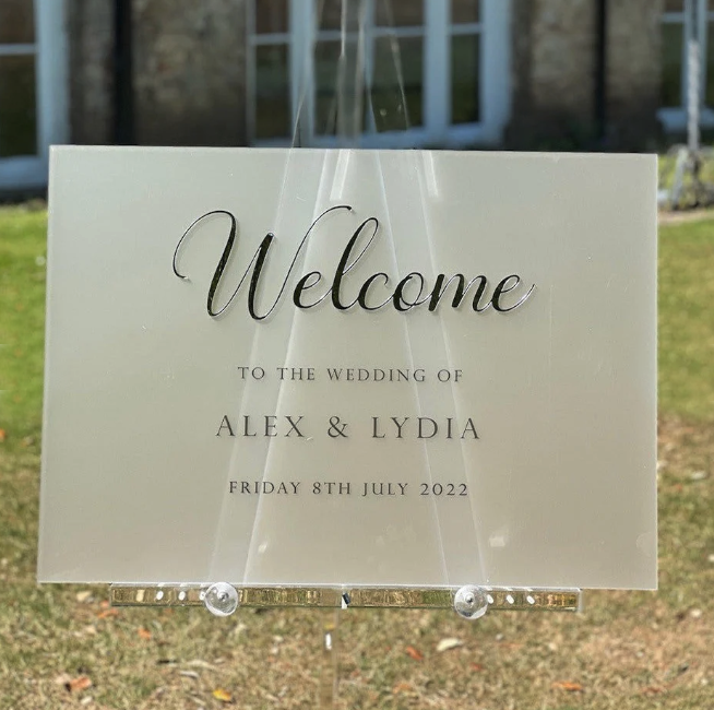 Luxury Wedding Welcome Sign - Image 4