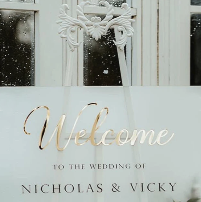 Luxury Wedding Welcome Sign - Image 3