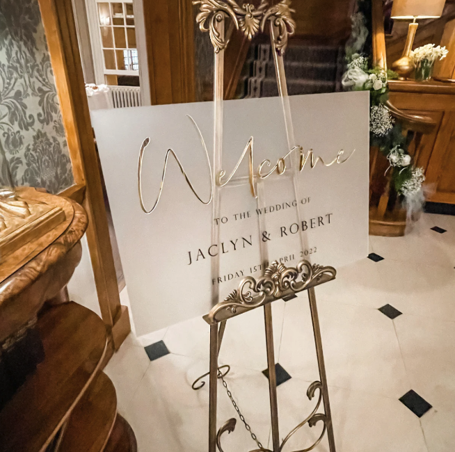 Luxury Wedding Welcome Sign - Image 2