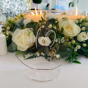 Acrylic Wedding Table Numbers