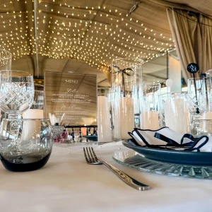 Luxury Engraved A5 Wedding Menu