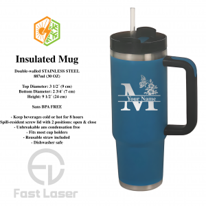 Personalized Insulated Stainless-Steel Mug – 887ml (30oz)