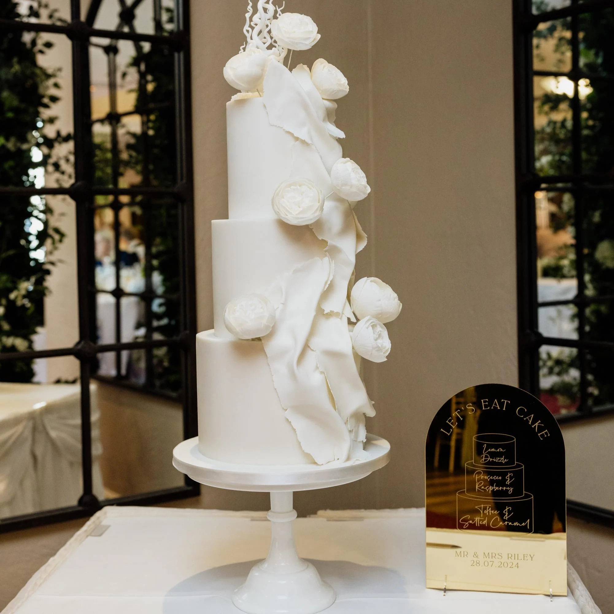 Wedding Cake Illustration Cheese Menu Sign - Image 2