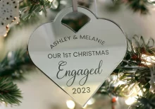Our 1st Christmas Engaged Couples Bauble