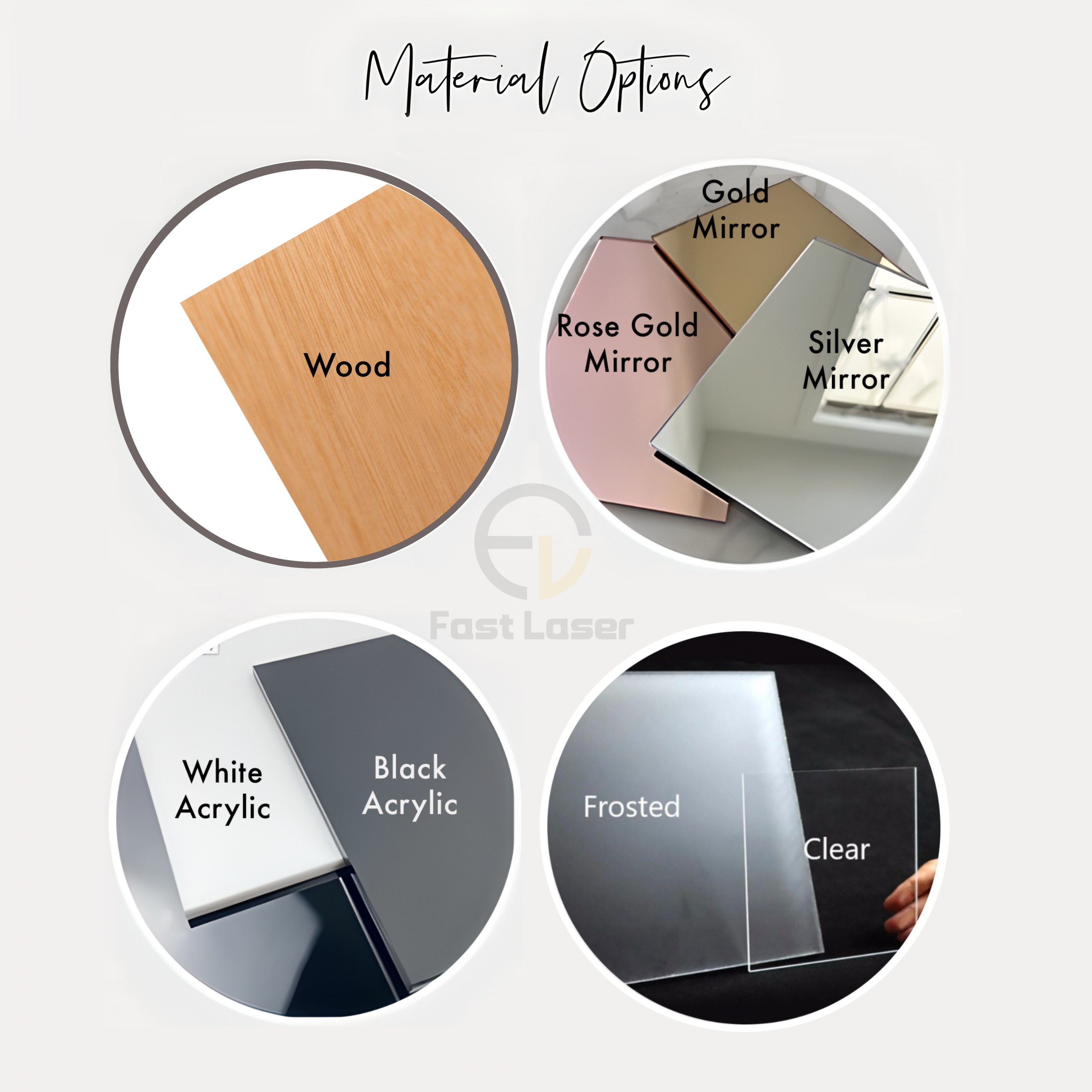 Personalized Rose Gold Mirror Wedding Menu - Image 7